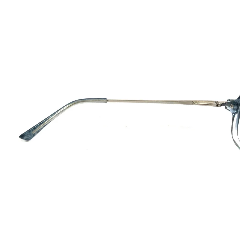 Clear Vision Eyeglasses Frames KAYLEE BLUE SILVER MIX Square Full Rim 51-15-130